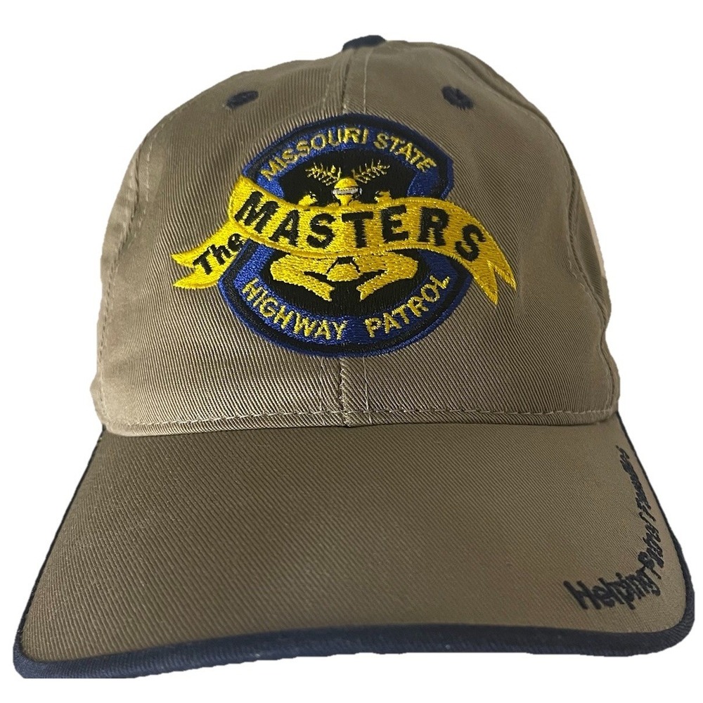 Missouri State Troopers MASTERS Hat Cap USA Flag Adjustable B‎ A Promotions EUC
